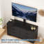 Meuble télé avec support pour téléviseurs de 32 à 85 po - Meuble audio-vidéo à 9 tiroirs en bois, support télé ajustable, grande console de rangement pour salon, chambre à coucher