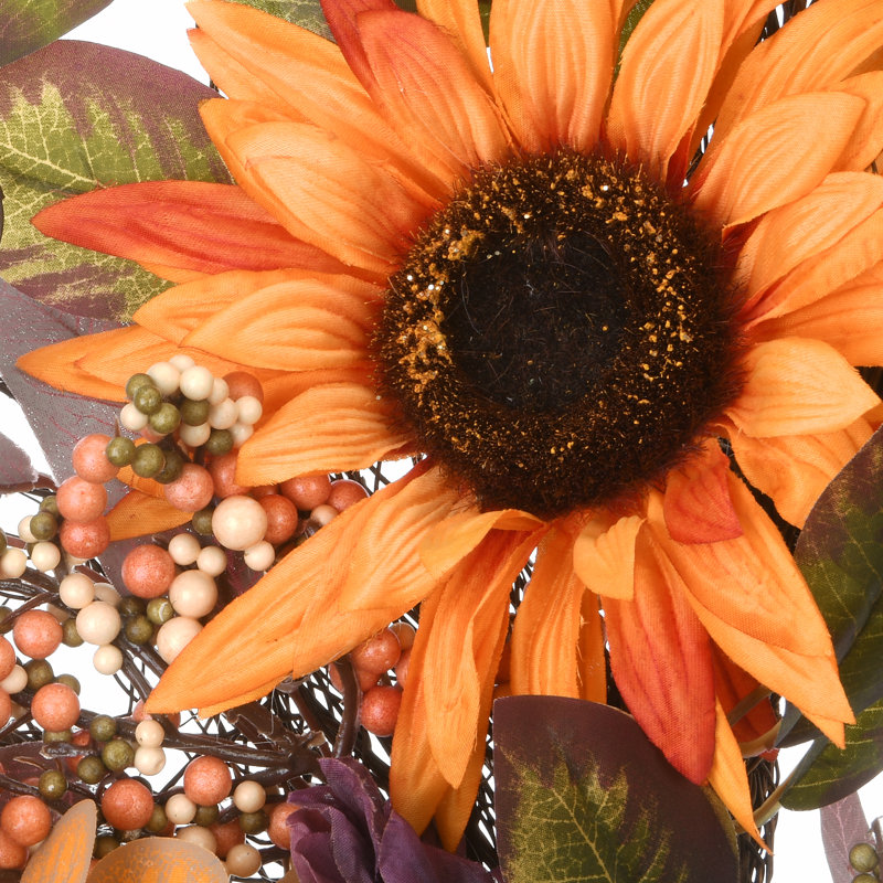 30" Harvest Sunflowers Wreath