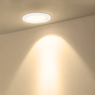 5W LED Downlights Recessed Spotlights Ceiling Lights Ultra Slim Spot Lights Round Daylight for Bathroom, Living Room, Kitchen, 20 Pack