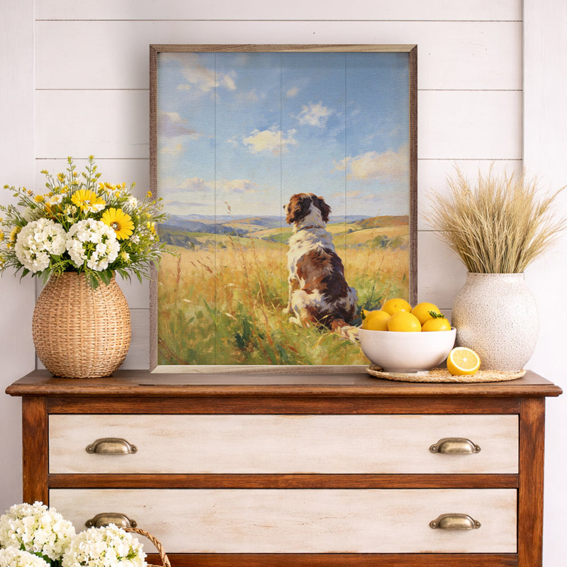 Sunny Day English Springer Spaniel, H 20 po x l 16 po