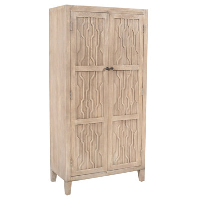 Orchard Tall Cabinet In Transitional Light Ash Ivory Finish On Reclaimed Solid Wood
