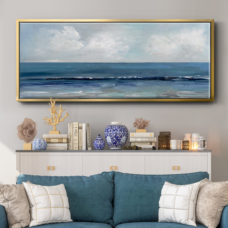 Blue Seas- Framed Canvas
