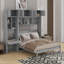 Lit escamotable mural avec bureau, armoire supérieure et tablettes de rangement-1787628383-1787628381