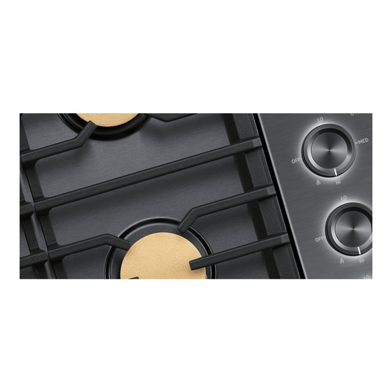 36" Gas Cooktop 5 Burners, Flush, Contemporary, NG/LP, Graphite Stainless