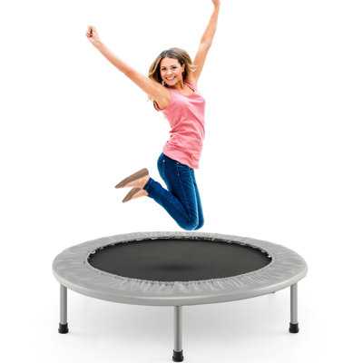 Costway Round Fitness Trampoline