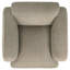 Fauteuil d'appoint rembourré en tissu Hemington brun-122491387