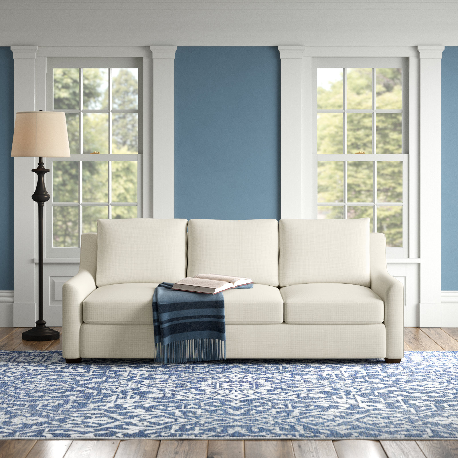 Gemi 80'' Upholstered Sofa, Conversation Pearl
