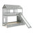  Anahira Twin Over Twin House Bunk Bed With Trundle And Slide, Storage Staircase, Roof And Window Design-32282004