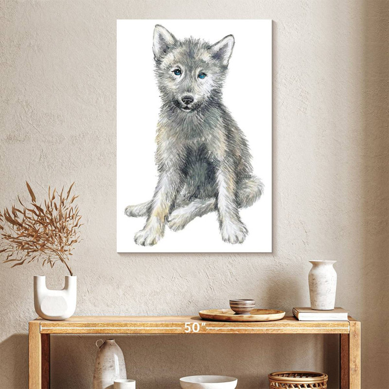 Bébé coyote, H 39 po x l 26 po