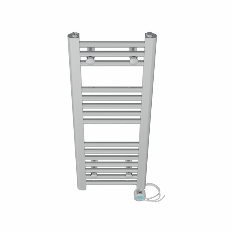 Aramantha Straight Towel Rail Heated Towel Rails, 80cm H x 30cm W x 3cm D, Chrome
