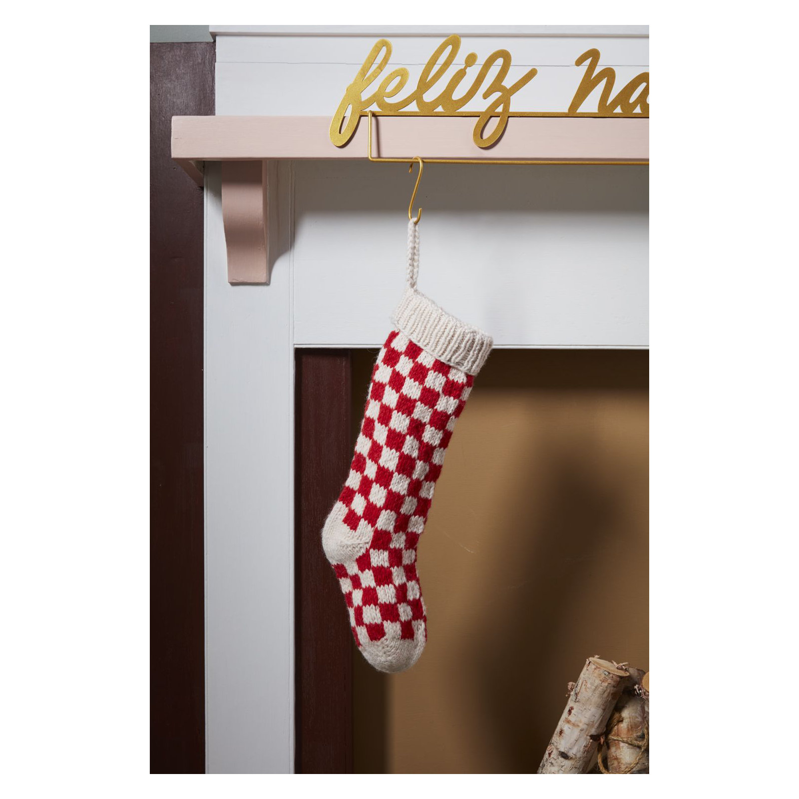 Damier Stocking, Red
