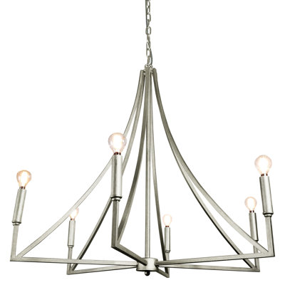 Elite 6 - Light Candle Style Empire Chandelier
