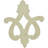 Fleur-de-lis 4.12'' H x 3.38'' W x 0.5'' D Urethane Onlay