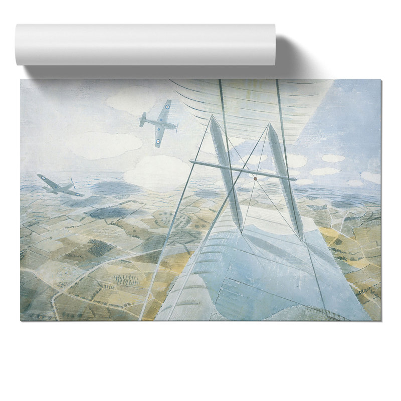 Hurricane in Flight by Eric Ravilious - Frameless Print, 21cm H x 30cm W x 0.1cm D