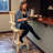 Bruce Square Slat Back Rustic Log Cabin Style Bar Stool, Unfinished-126402261-126402282