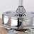 52'' Classical Crystal Ceiling Fan Lamp  5 Reversible Blades For Living Room, Dining Room, Bedroom, Family Room, Chrome