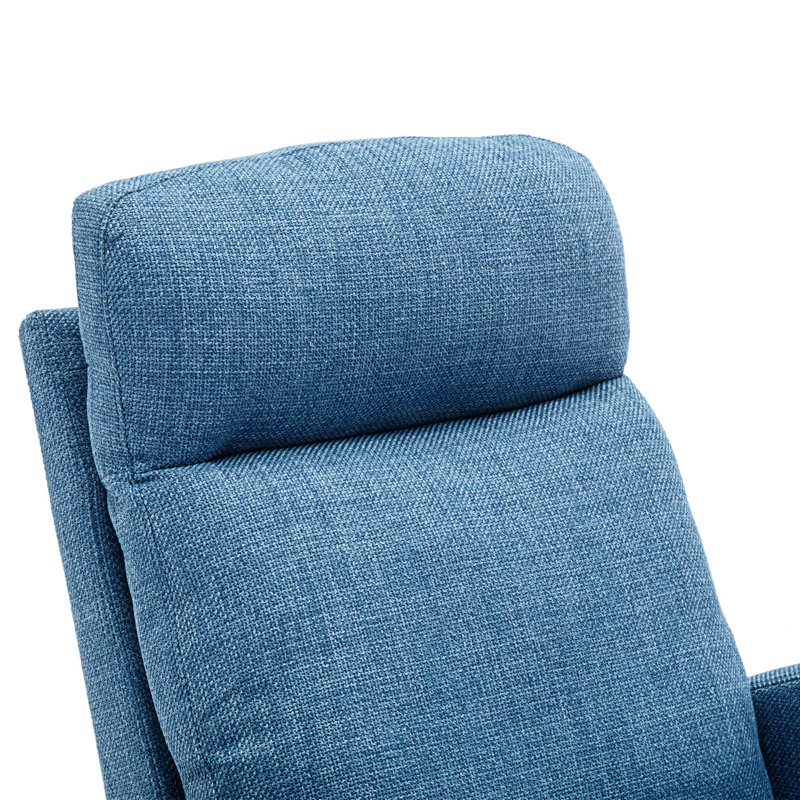 Chaise berçante Jonnita, Lin bleu
