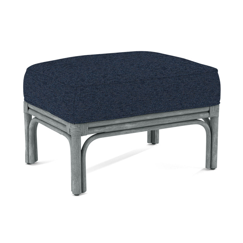 Boca Ottoman, Brown Geometric, 0456-33, Nickel