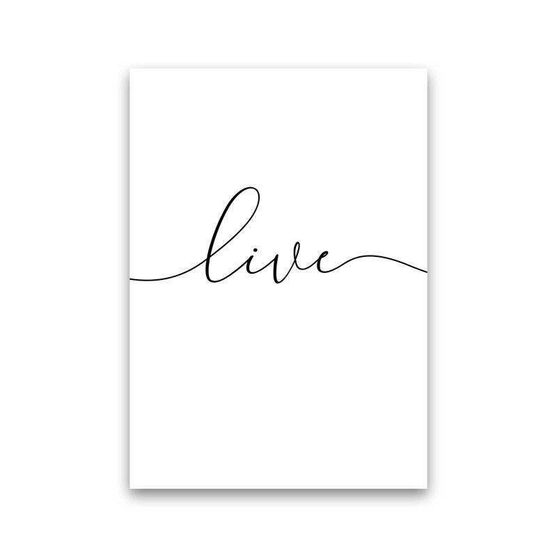 Live - Laugh - Love 1/3 - Print, 84 cm H x 59.4 cm W x 4 cm D, Wrapped Canvas