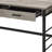 Disho  Light Weathered Oak & Black Finish Writing Desk W/USB (Not Including Office Chair)