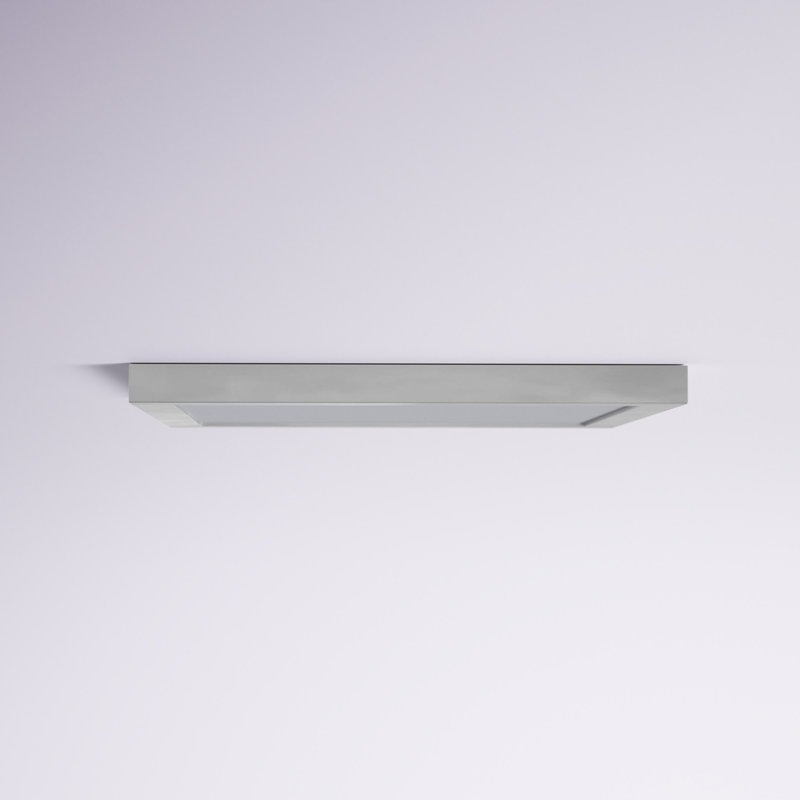 Verletta Glass LED Flush Mount, Satin Nickel