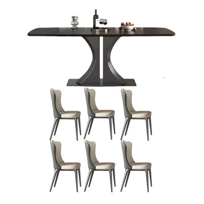 Ensemble de table rectangulaire Simple Black Rock