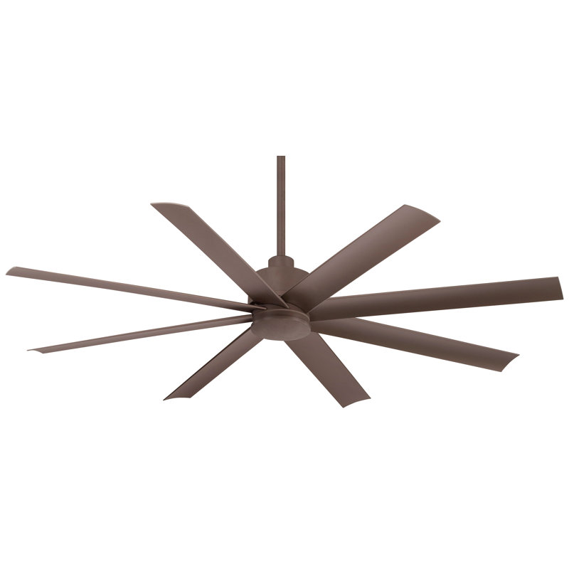 Slipstream 65" 8 - Blade Outdoor LED Smart Standard Ceiling Fan with Remote Control and Light Kit Included, Oil Rubbed Bronze