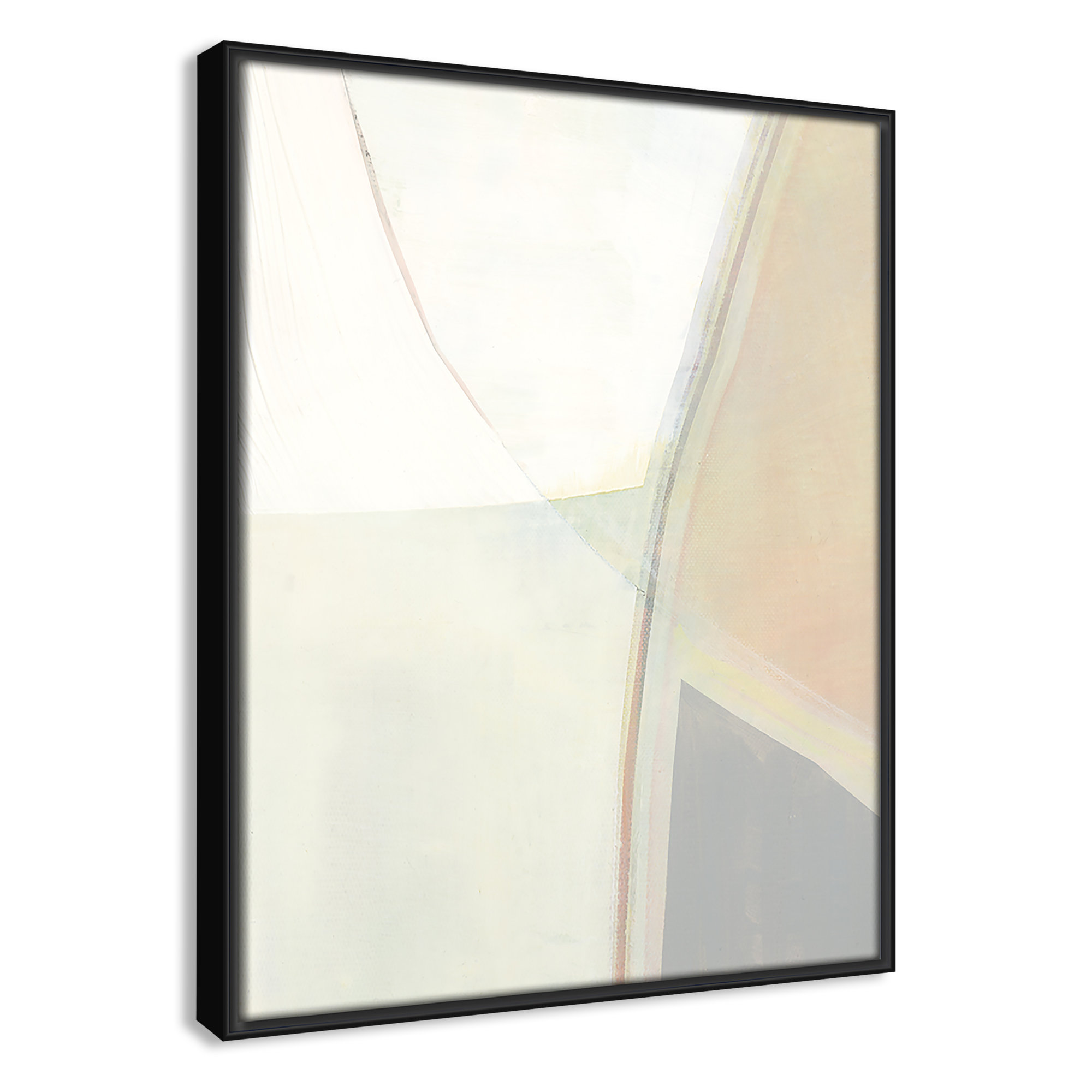 In Neutral II - Painting Print, Black Framed Canvas, 15.5" H x 12.5" W x 2" D