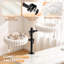 Indoor Cat Desk Hammock Bed with 2 Removable Beds and 2 Hanging Balls
