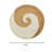 Jute Two Tone Spiral Pattern Round Mat