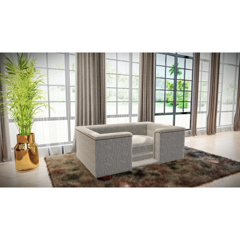 Chattooga Faux Leather Pet Bed, Grey, 11.8cm H x 37cm W x 31.1cm D, Small (5-12kg)