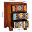 40cm W Solid Wood Bedside Table