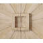 Crédence rustique 60 po de qualité supérieure - Porte symétrique Sunburst-2028251214
