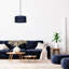 Contemporary Quality Linen Fabric Triple Tier Ceiling Pendant Light Shade-98654926-98654921