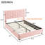 Lit plateforme tapissier avec rangement Huldia-3297678