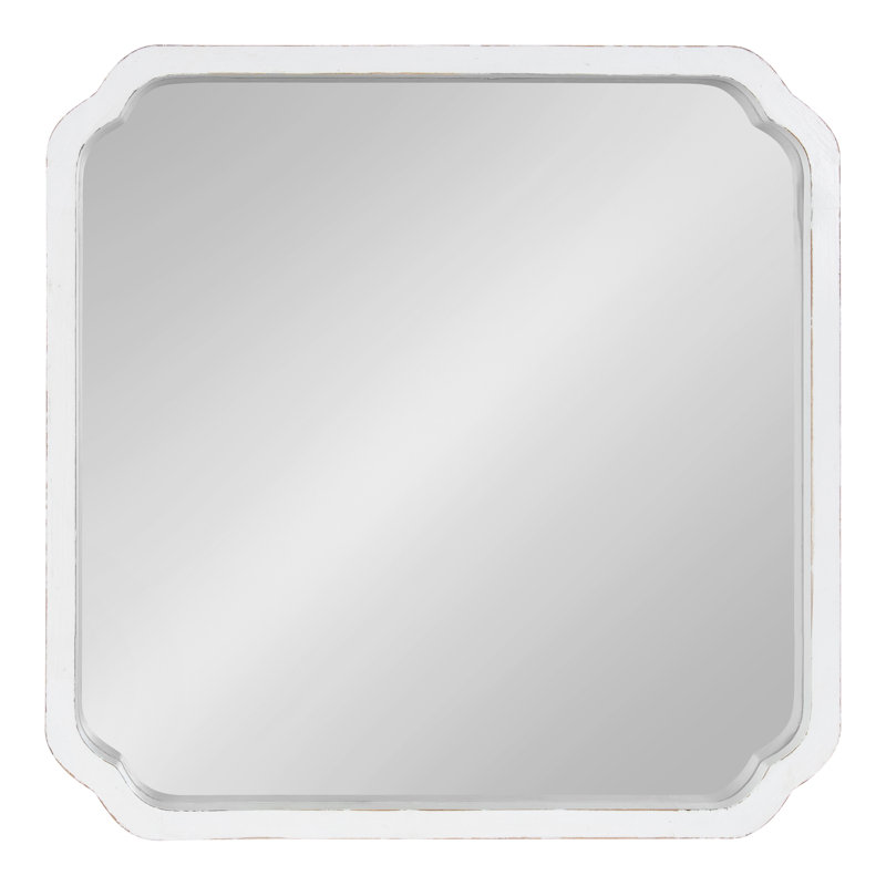Vannessa Mirror, White, 24" x 24"