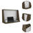 1-Shelf Floating Wall Desk