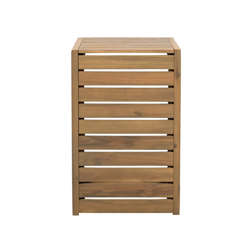 Table en bois brun, qui ajoute de l'espace à la cour, moderne et fonctionnelle, assemblage inclus
