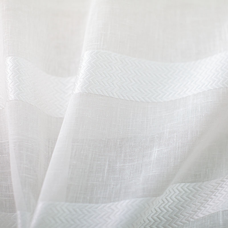 Striped Sheer | Delmar Fabric_DELMAR, White