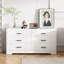 Commode 6 tiroirs en bois aggloméré (commode)-478814208