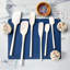 Flex-Core All Silicone Assorted Spatulas - set of 5 White