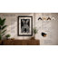 Zebra in Bold Lines Modern - Framed Print-975934038-975934036