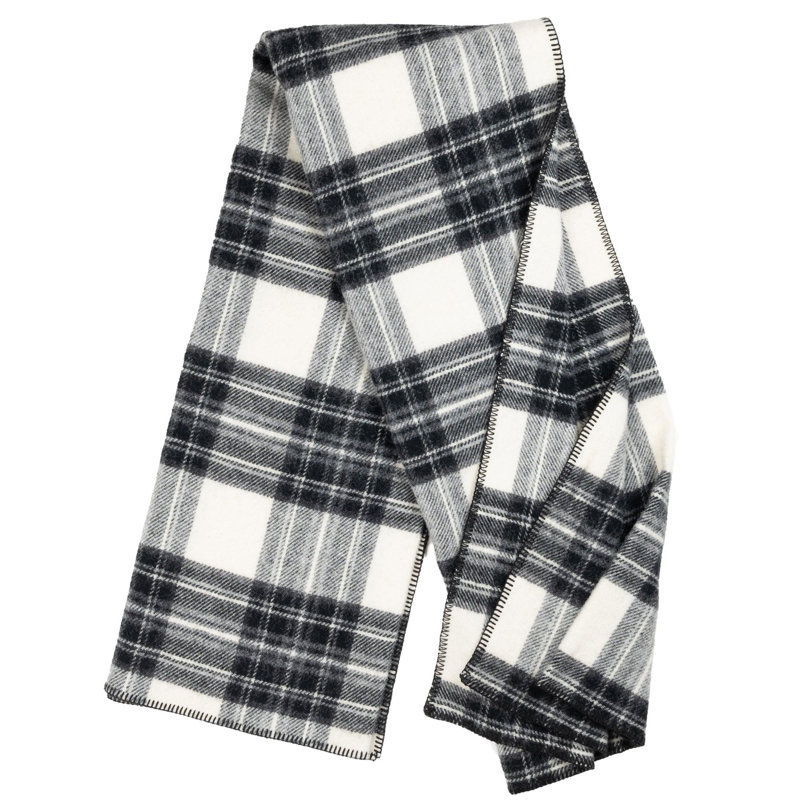 Jeté BIGTHROW, Robe à carreaux gris Stewart