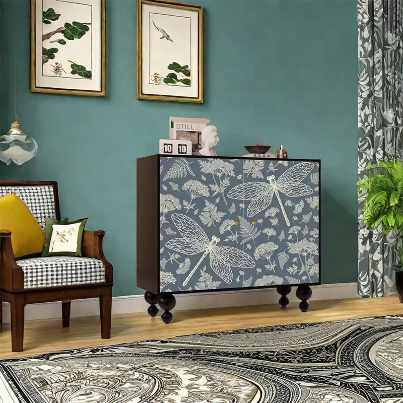 Armoire de rangement élégante avec plateau spacieux, Noir, noir, noir, noir