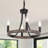 Bhupinder 4 - Light 13" Mini Dimmable Wagon Wheel Chandelier-34590110