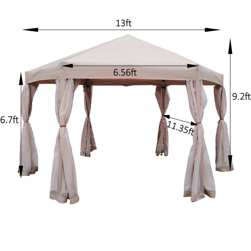 Pop-Up Gazebo, Brown