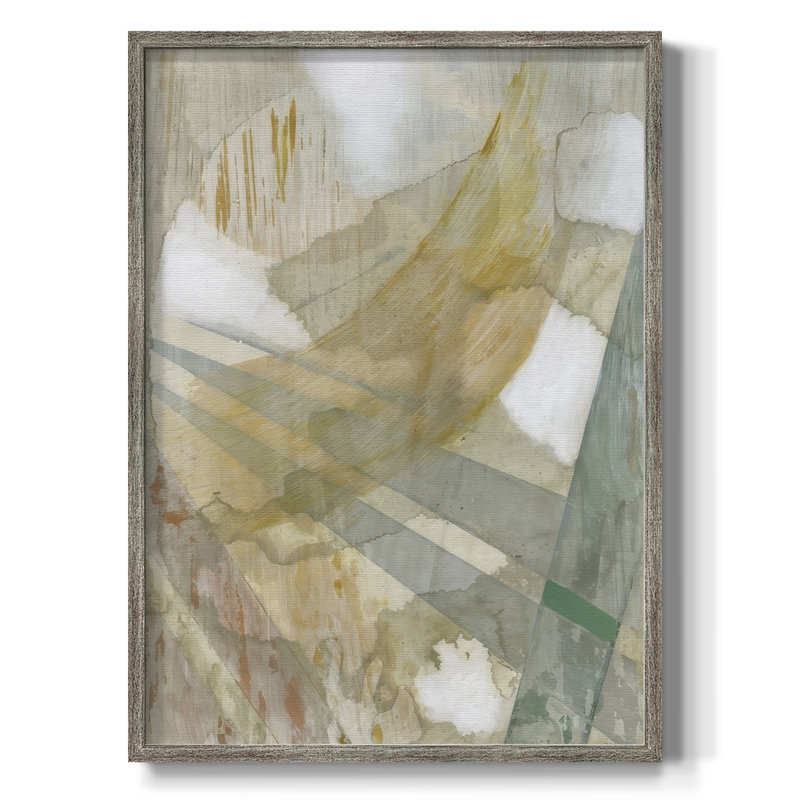 Bamboo Rain II Framed Print - Solid Wood, 11" H x 9" W