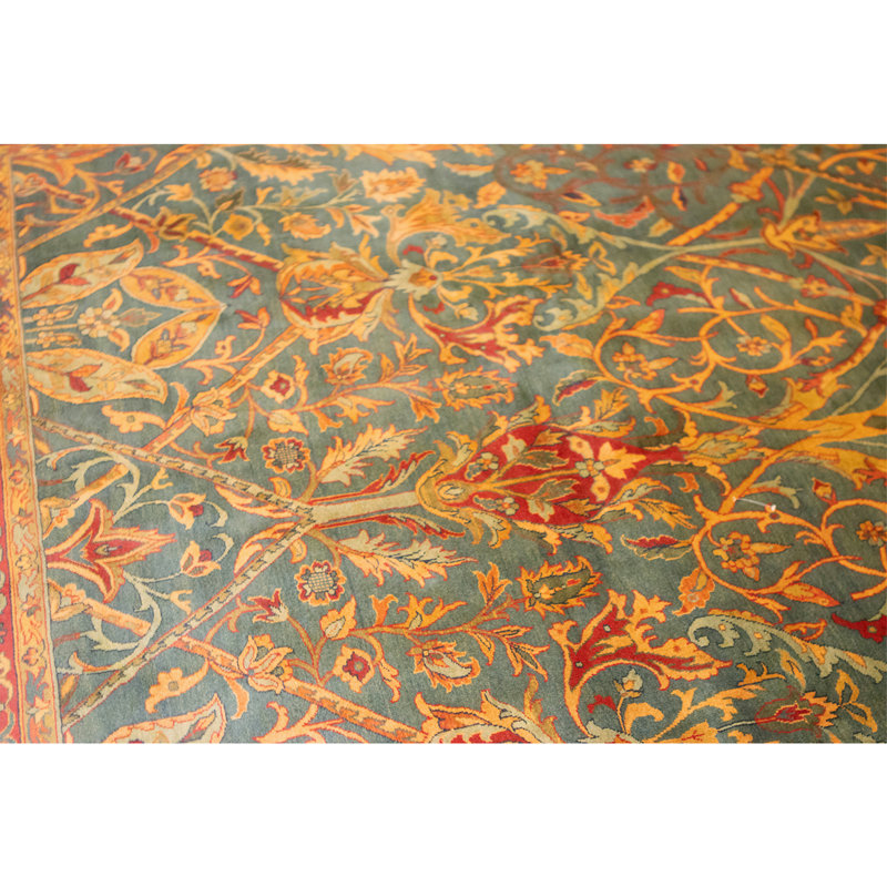 High-Quality Hand-Knotted Blue Area Rug