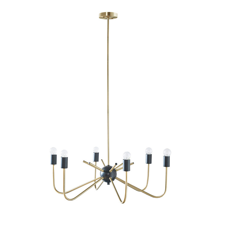 Lustre en métal 6 lumières