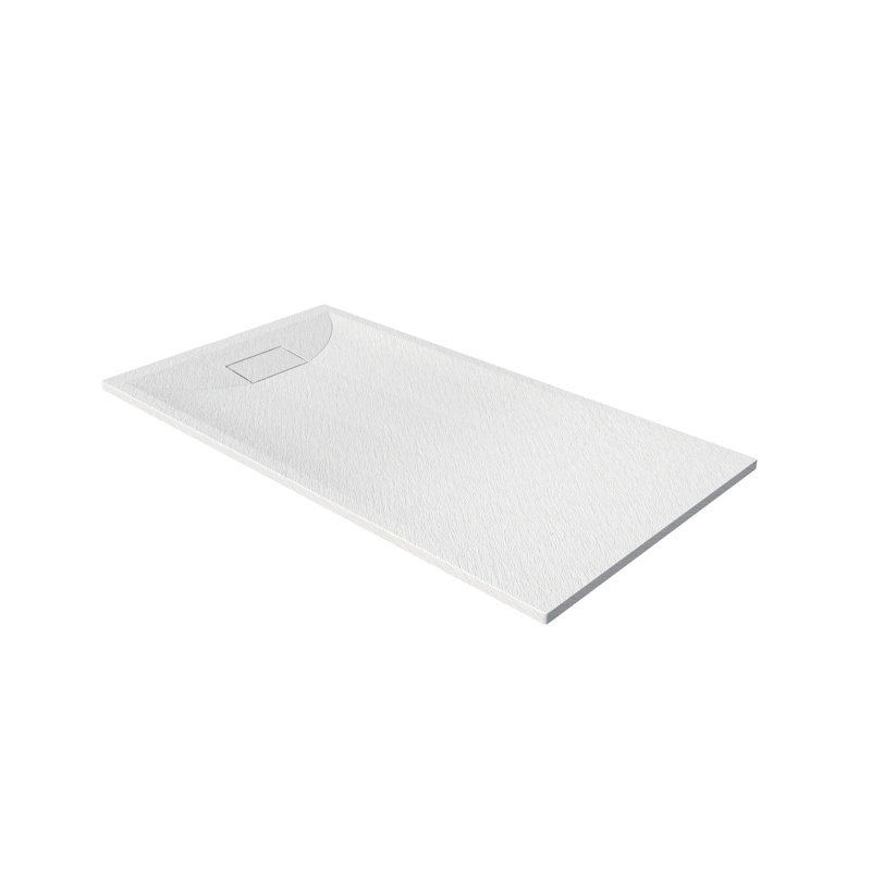 Base de douche 60 po L 60 po x l 32 po avec drain gauche / droite, texture antidérapante et structure durable